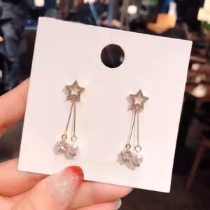 Stellar Pearl Dangle Earrings